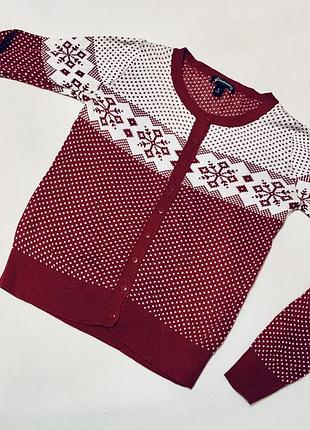 Кофтинка зі сніжинками на гудзиках stradivarius