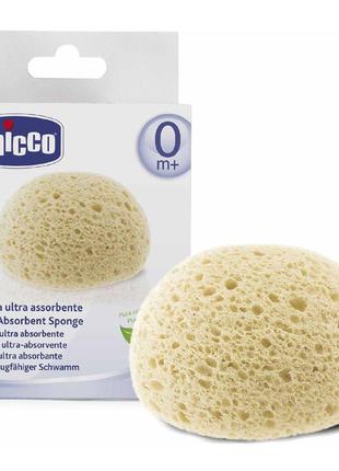 Губка дитяча суперабсорбирующая chicco extra-absorbent sponge (8058664062850)1 фото