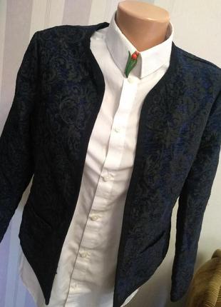 Жаккардовый нарядный  жакет пиджак