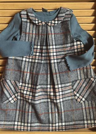 Комплект сарафан и регланчик в рубчик 1,5-2y 92cm.