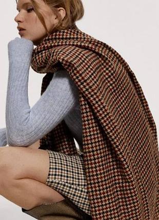 Широкий шарф zara