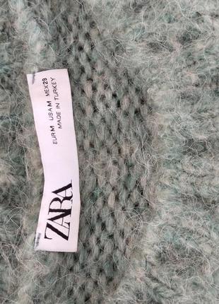 Классный свитер с модными плечами zara р s/m ц 395 гр👍🌲❄️❄️❄️9 фото