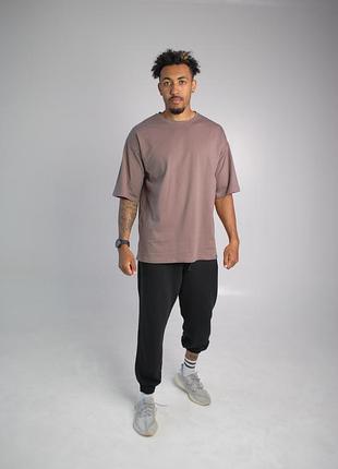 Футболка оверсайз удлиненная моккачино hi mate