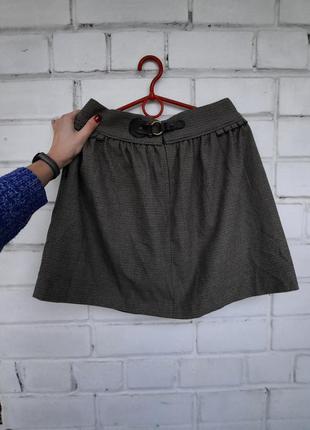 Тепла спідниця, спідниця в клітку