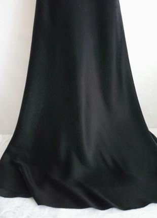 Шикарное вечернее черное платье макси длина  charm`elle3 фото