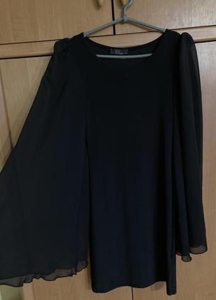 Платье с объемными рукавами5 фото