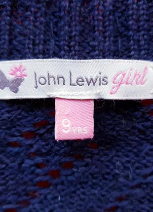 John lewis дитячий нарядний синій кардиган болеро з паєтками дівчинці 8-9 л 128-134 см3 фото
