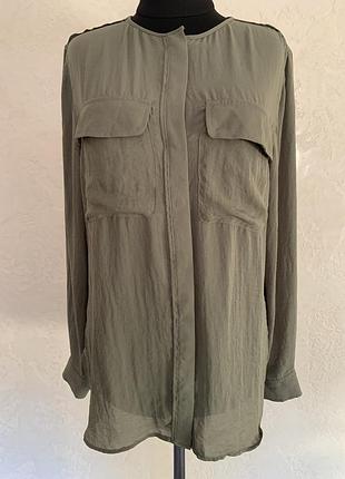 Вільна блуза хакі, вільна сорочка