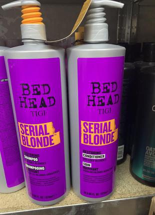 Відновлюючий шампунь і кондиціонер для блондинок tigi bed head dumb blonde