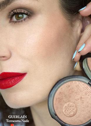 Бронзирующая пудра - guerlain terracotta nude glow powder