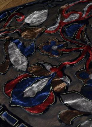 Шикарный шелковый шарф палантин (170х52 см.)3 фото
