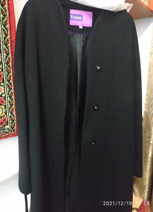 Пальто шерстяне vivalon чорне2 фото