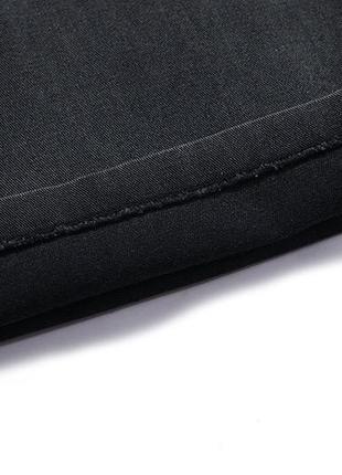 Штани чорні джинси карго штани джинсові широкі готичні печворк унісекс patchwork з кишенями10 фото
