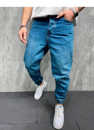 Джинсы джоггеры мужские базовые синие турция / джинси джоггери базові сині турречина