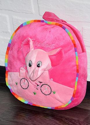 Красивый яркий розовый детский плюшевый рюкзачок для девочки минни маус, дошкольный рюкзак-игрушка2 фото