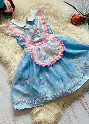 Красивое карнавальное платье алиса в стане чудес малышке 5-6 лет