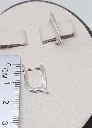 Застібки швензи срібні родировані для сережок 2,16 г4 фото