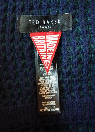 Шерстяной шарф крупной вязки премиум качества ted baker7 фото