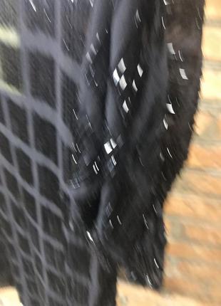 Платье туника из натурального шёлка чёрный бисер luisa spagnoli3 фото