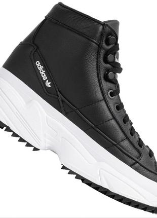 Оригинал женские кожаные высокие кроссовки ботинки adidas tiro originals kiellor xtra