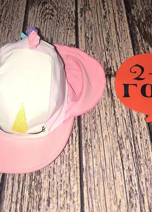Непромокаемая кепка disney для девочки 2-3 года (50-52 см)1 фото