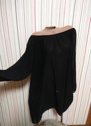 Пляжная шифоновая туника парео на купальник,накидка платье на купальник