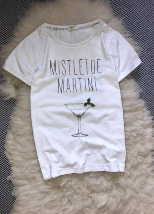 Новорічна футболка різдвяна домашня омела