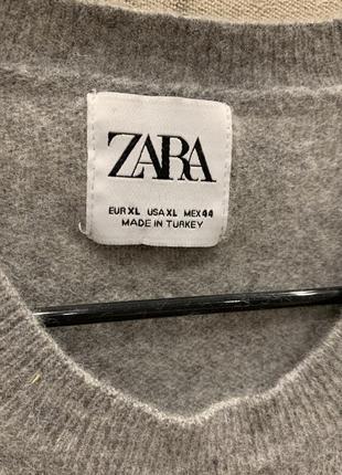 Стильный шерстяной  свитер zara4 фото