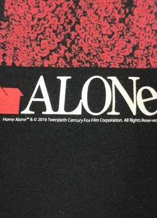 Home alone size m черная мужская новогодняя футболка подарок7 фото