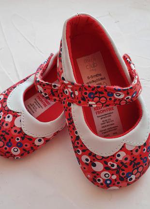 Пинетки туфельки mini club минни 6-9 месяцев для фотосессии малышке