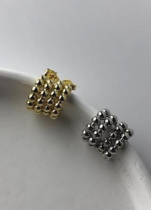 Сережки з срібним покриттям