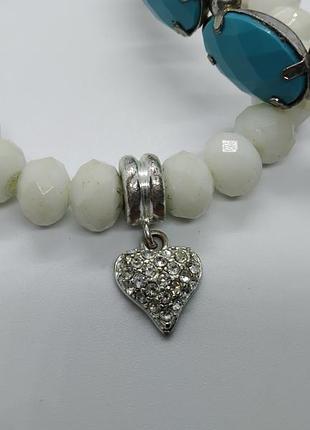 Два браслета стекло пластик 4