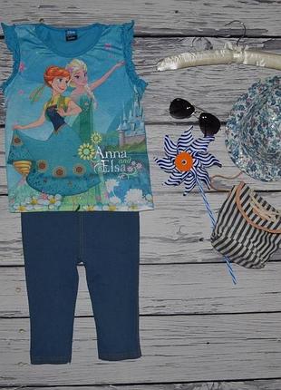 8 - 9 років ніжна фірмова футболка дівчинці холодне серце ельза і ганна