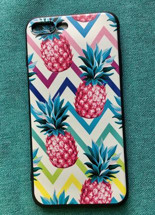Новий чохол на айфон 7 плюс 7plus з ананасами