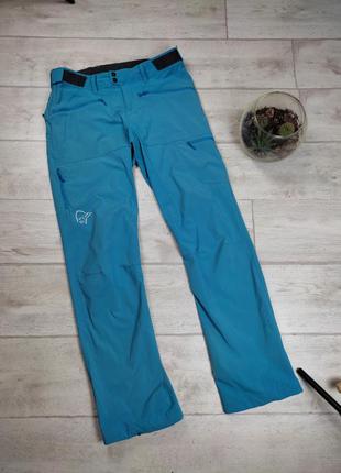 Женскте трекинговые горнолыжные штаны norrona falketind flex 1 pants women blue