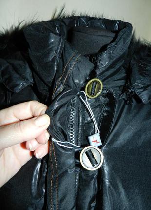 Новая деми куртка mijiabe с утеплителем, отстёгивающимся капюшоном, поясом6 фото