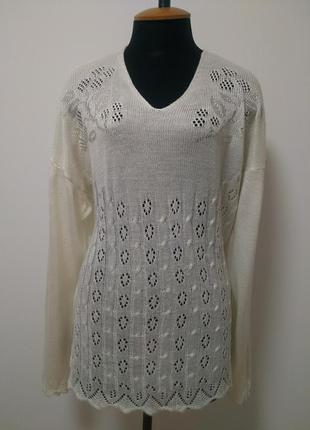 Джемпер кофточка ажур оверсайз