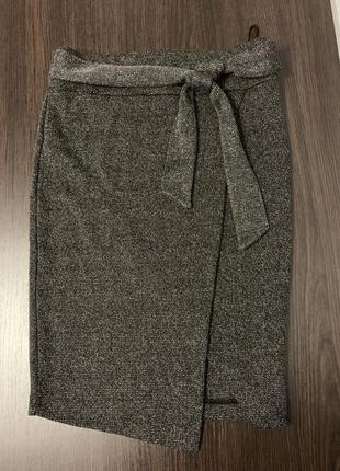 Стильна спідниця назапах тепла л хл 12 next