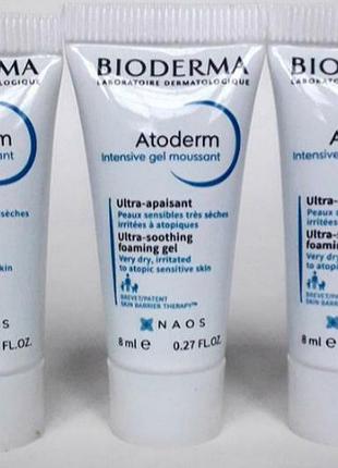 Bioderma atoderm intensive gel moussant биодерма атодерм гель інтенсив для сухої, атопічної, чутливої шкіри обличчя і тіла.