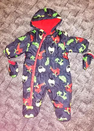 0-3 міс (62 см) george комбінезон дитячий на флісі