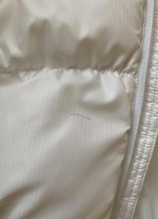 Белый пуховик с капюшоном puma6 фото