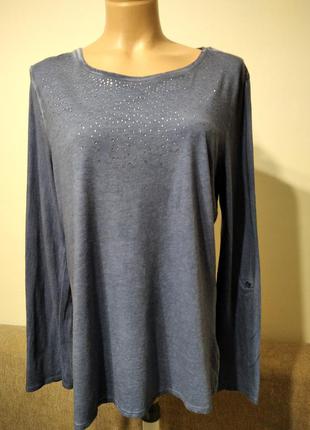 Жіночий лонгслив блузка зі стразами від charles vogele.