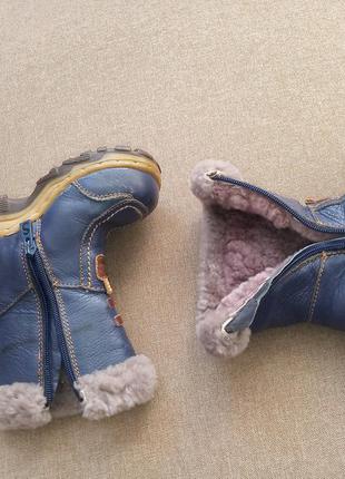 Сапожки ботинки туфли кожа зимние и еврозима 14 см.