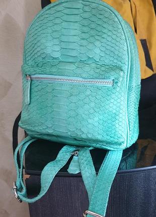Рюкзак шкіра шкіряний 100% шкіра пітона пітон змія
