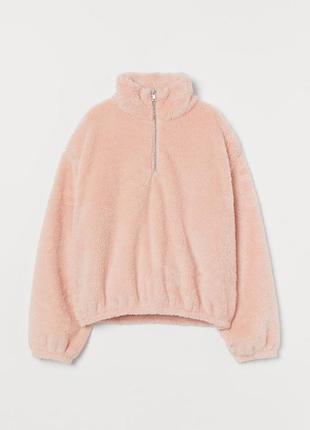 Акция!!! h&m кофта шубка плюш свитер худи джемпер