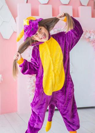 Кігурумі піжама дитяча  "дракон спайро" опт/ дроп/ роздріб5 фото