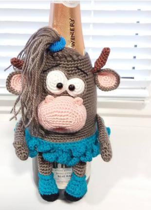 Бычёк чехол на бутылку набор 2 шт.