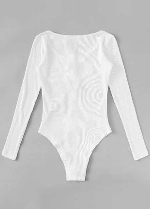 Жіночий трикотажний боді (рубчик) (fg)