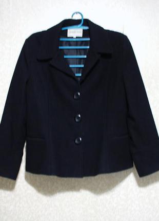 Пальто куртка р.54, charles clein, 80% шерсть драп женская качественная, как новая4 фото