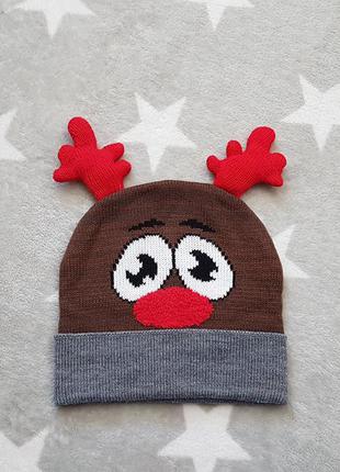 Новая шапка c&a олень., р.50-54 см.